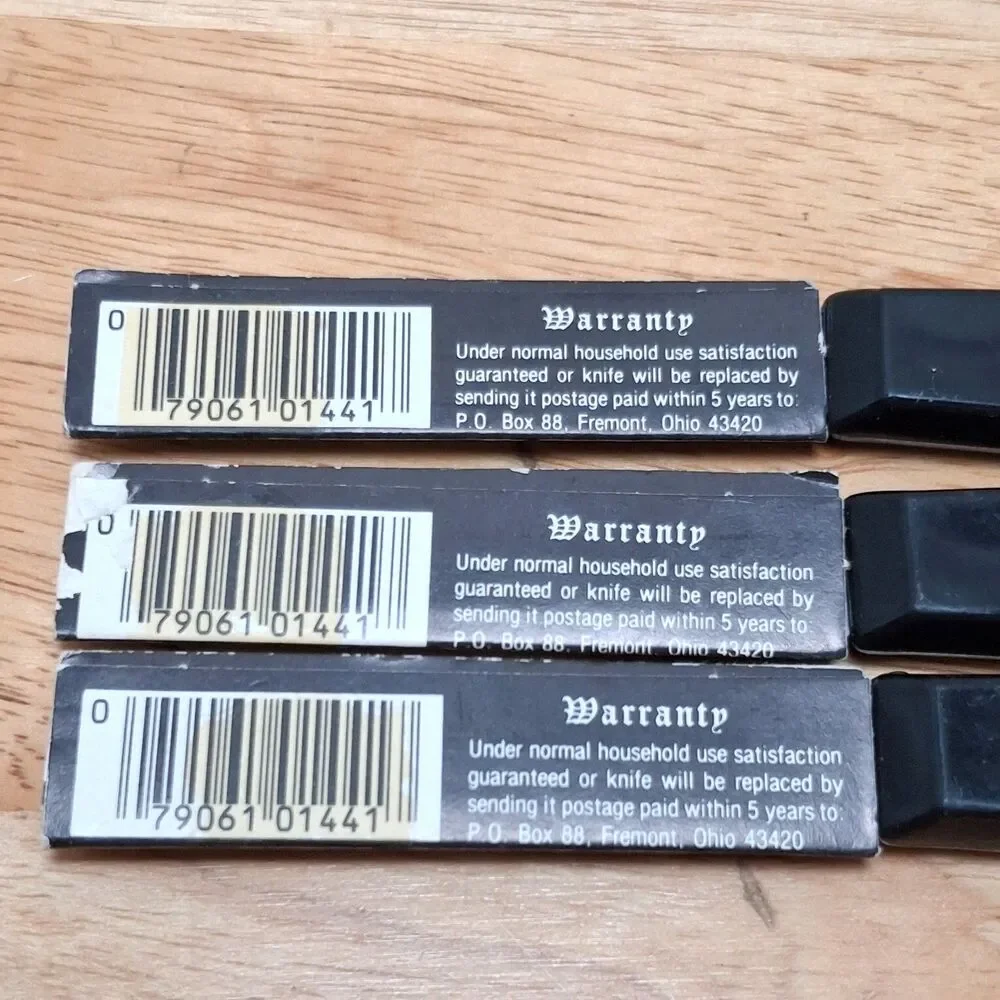 3 Vintage Quikut Paring Knife Stainless 6.25